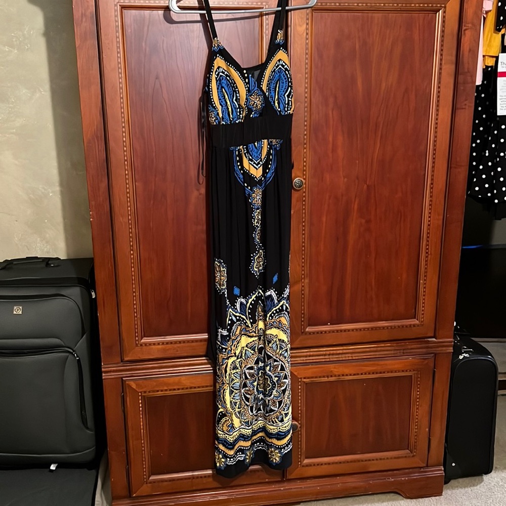 Snap 1x maxi mandala print dress